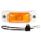 Truck-Lite 15 Series, Rail Mount, Incandescent, Yellow Rectangular, 1 Bulb, Marker Clearance Light, Pc2 15008Y - alternate 3